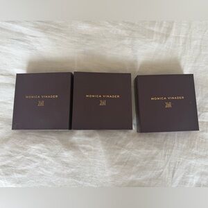 Monica Vinader Elegant Brown Jewelry Boxes